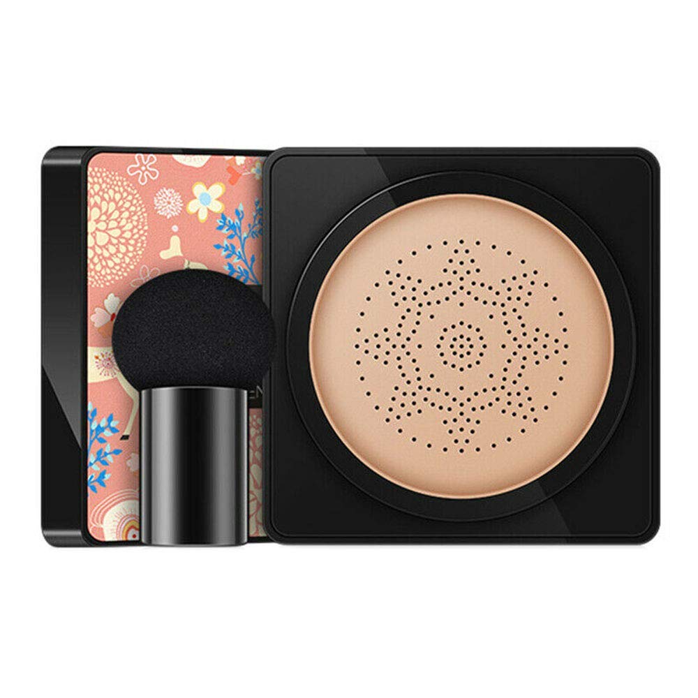 N / B Mushroom Head Air Cushion Foundation CC Cream Water Feeling Flawless BB Cream Moisturising Oil Control, Lightweight and Smoothing Natural Concealer (Natural), ‎natural