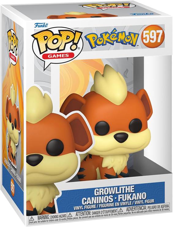 Funko Pop! Games: Pokemon - Growlithe - Fukano - Vinyl Collectible Figure - Gift Idea - Official Merchandise - Toys For Children and Adults - Video Games Fans - Model Figure For Collectors