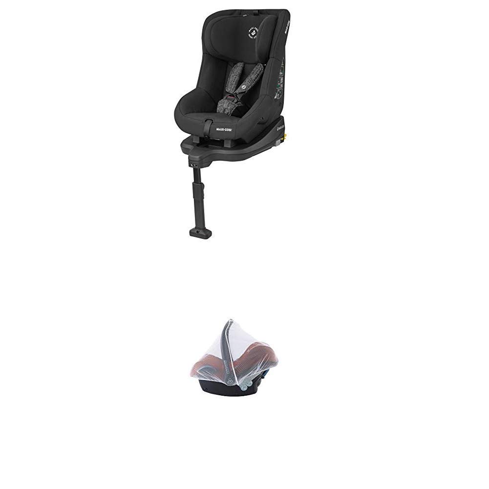 Maxi-Cosi Citi Baby Car Seat Group 0+ (0-13 kg) Black Diamond (Black) + 61100000 Mosquito Net Suitable for Child Seat, Cabriofix, Pebble and Citi SPS