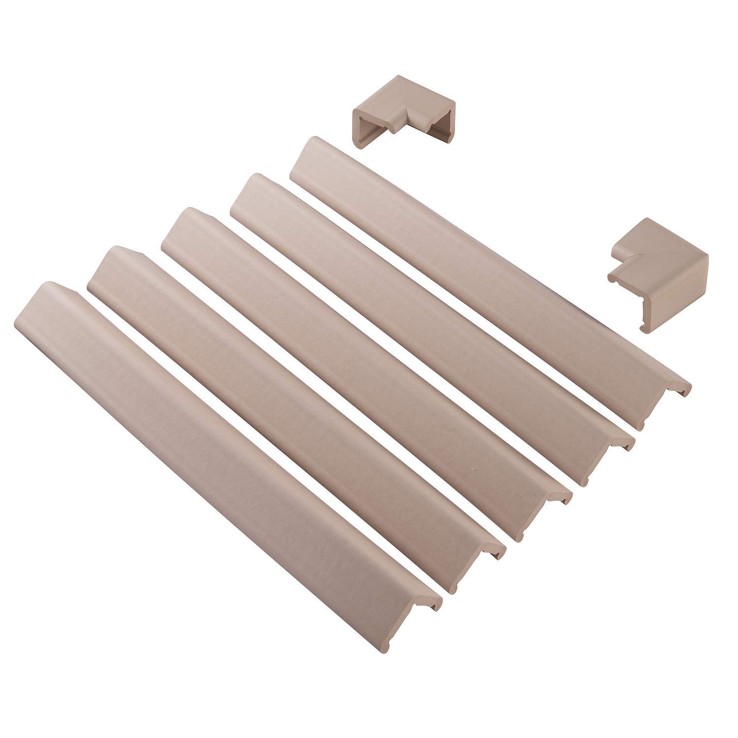 Clevamama 3052 Baby Foam Fireplace Edge Protection Set 7-Piece Beige 500 g