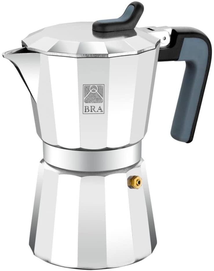 Bra Deluxe2 Aluminium Coffee Machine 1 taza