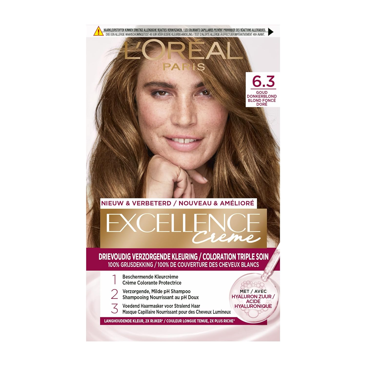 L \ 'Oréal Paris Excellence Crème 6.3 Hair Colour Multicolor