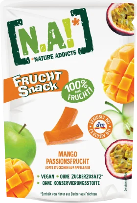 Fruit snack, mango passion fruit, soft apple-based pieces, 35 g