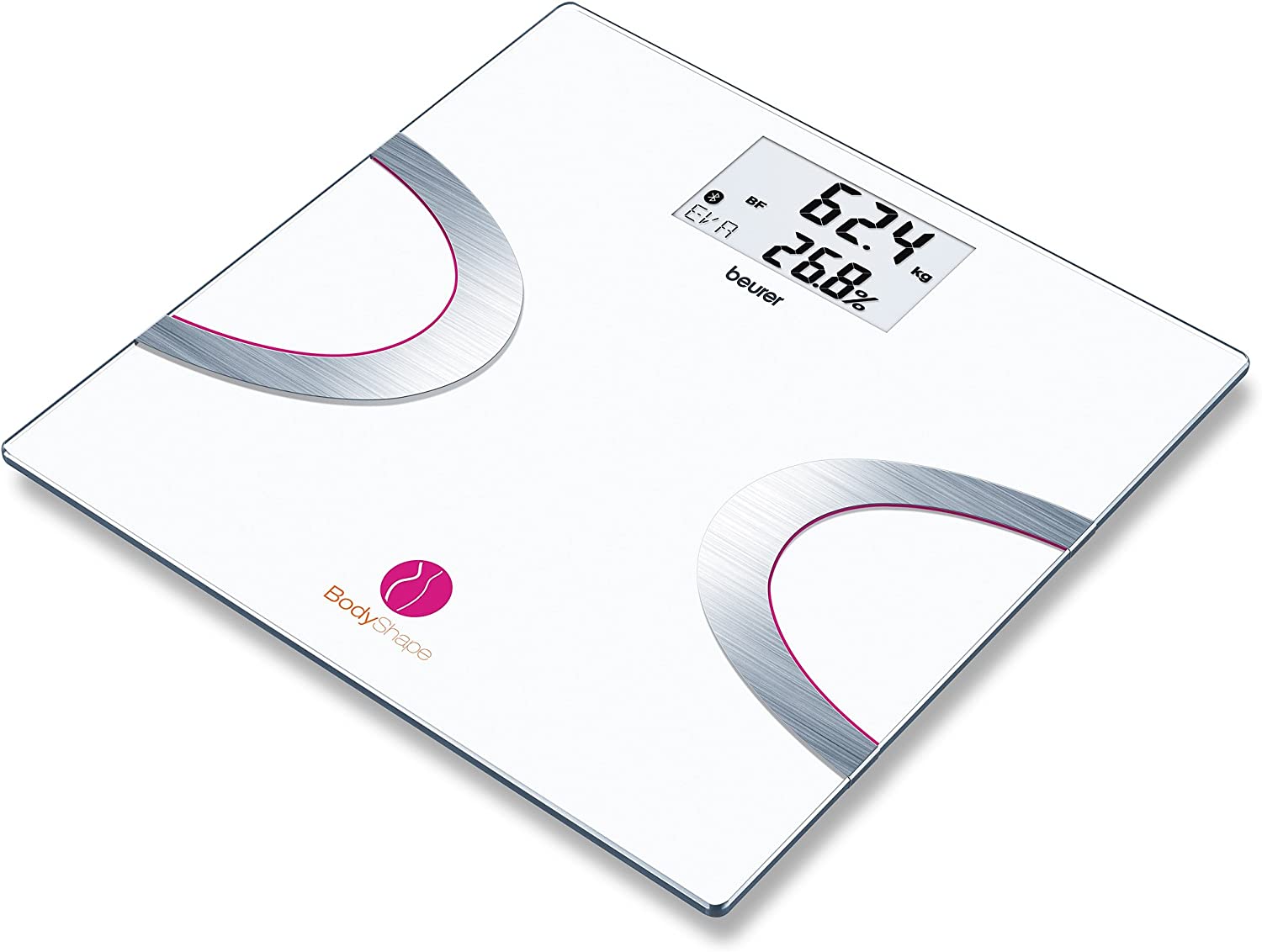 Beurer BodyShape BF 710 Diagnostic Scales with Body Fat Display and App Pink