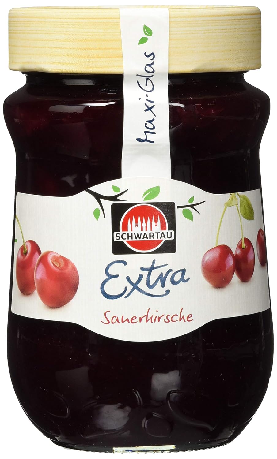 Schwartau Extra 600 g Cherry, Jam, Pack of 6 (6 x 600 g Jar)