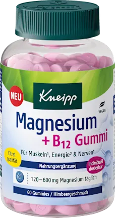 Magnesium + B12 gummies 60 pieces, 216 g