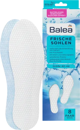 Fresh insoles white, size. 42-44 (8 pairs), 16 st