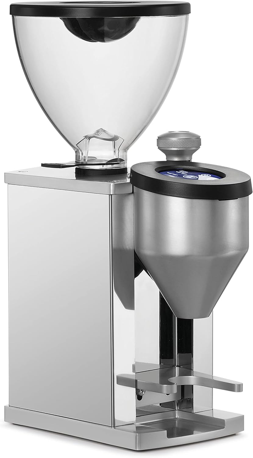Rocket Faustino Coffee Grinder Chrome Compact Coffee Grinder with Elegant But Simple Design and High Quality