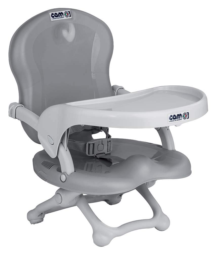 CAM Il Mondo del Bambino - art.S332/P21 - Booster Seat Smarty - Made in Italy - Perfect from 6 to 36 Months - Grey