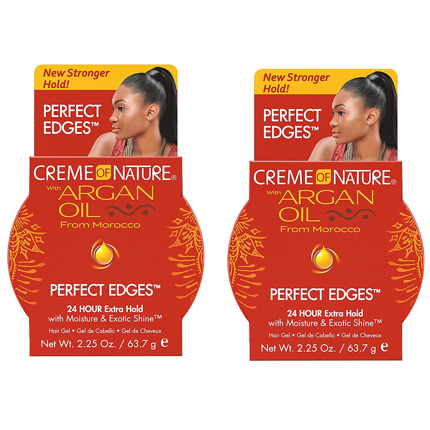 Creme of Nature Creme of Nature Argan Oil Perfect Edges Control Hair gel2.25 oz Pack of 2 by Creme of Nature