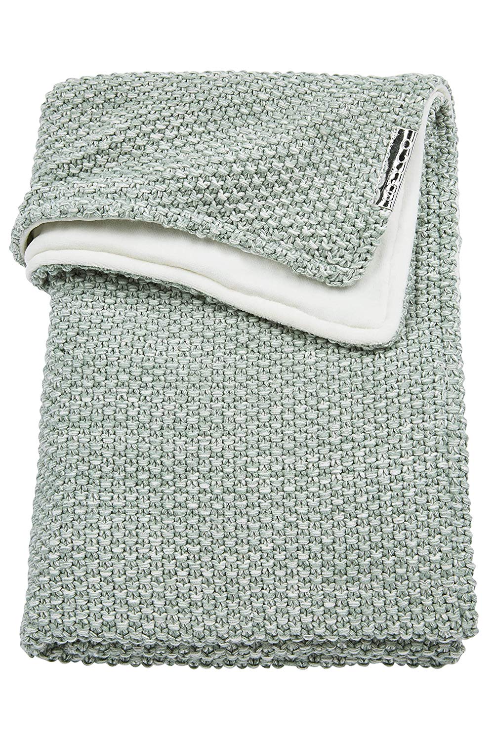 Meyco 2754084 Baby Blanket Winter Relief Mix Coarse Knitted 100 x 150 cm Sage Green