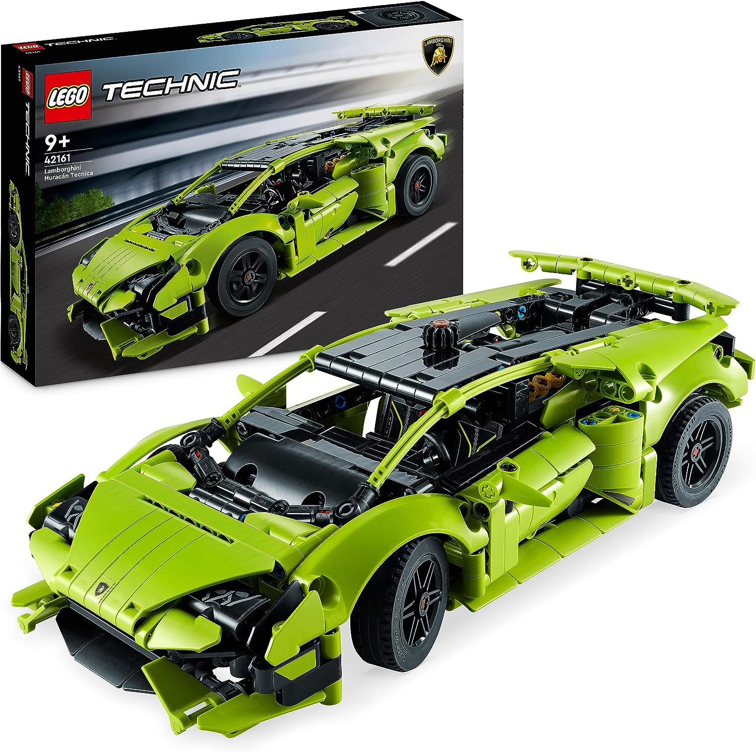 LEGO 42161 Technic Lamborghini Huracán Tecnica Toy Car Model Kit, Racing Car Construction Kit for Kids, Boys, Girls and Motorsport Fans, Collectable Car Gift
