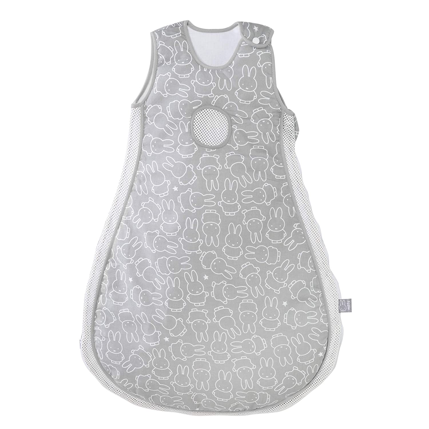 Roba Safe Asleep Easy Air Miffy Baby Sleeping Bag Size 56/62 cm 100% Cotton Woven Printed Soft Filling 100% Polyester Mesh Inserts Air Balance System
