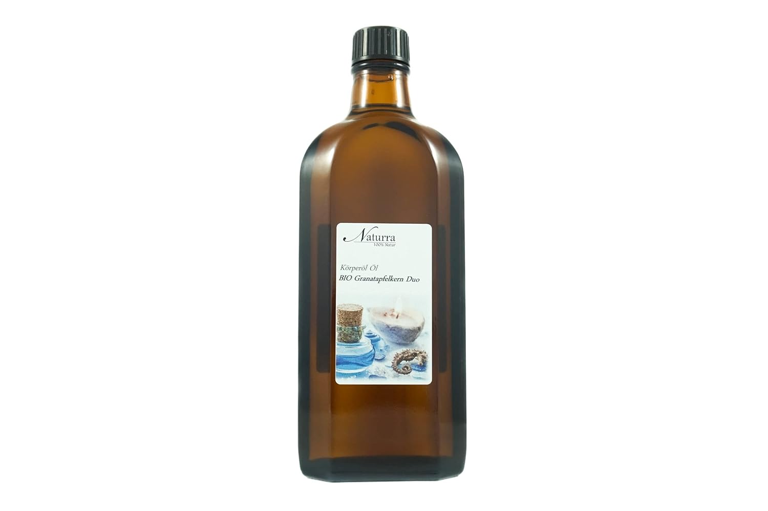 Naturra Organic Pomegranate Seed Oil Duo 250 ml with Organic Apricot Kernel Oil Cold Pressed Unrefined Natural Cosmetics