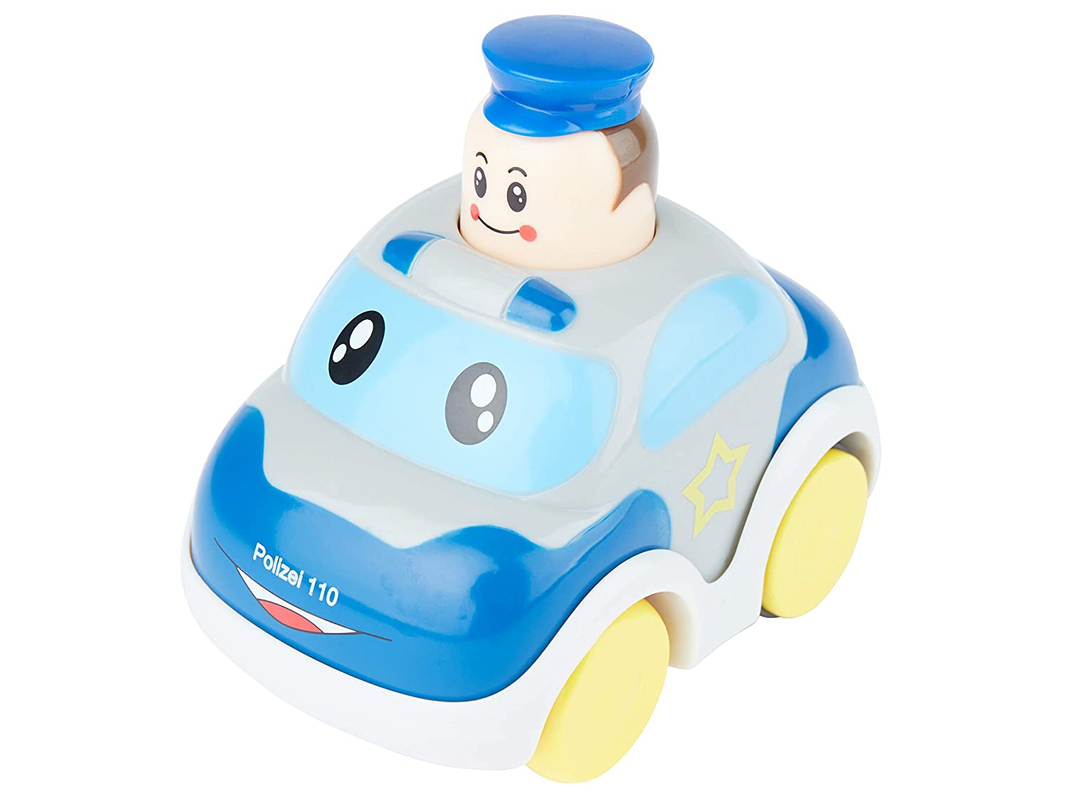 Bieco Push & Go Cars Toy Car With Wind Up Mechanism Push Down Head Toy Vehi