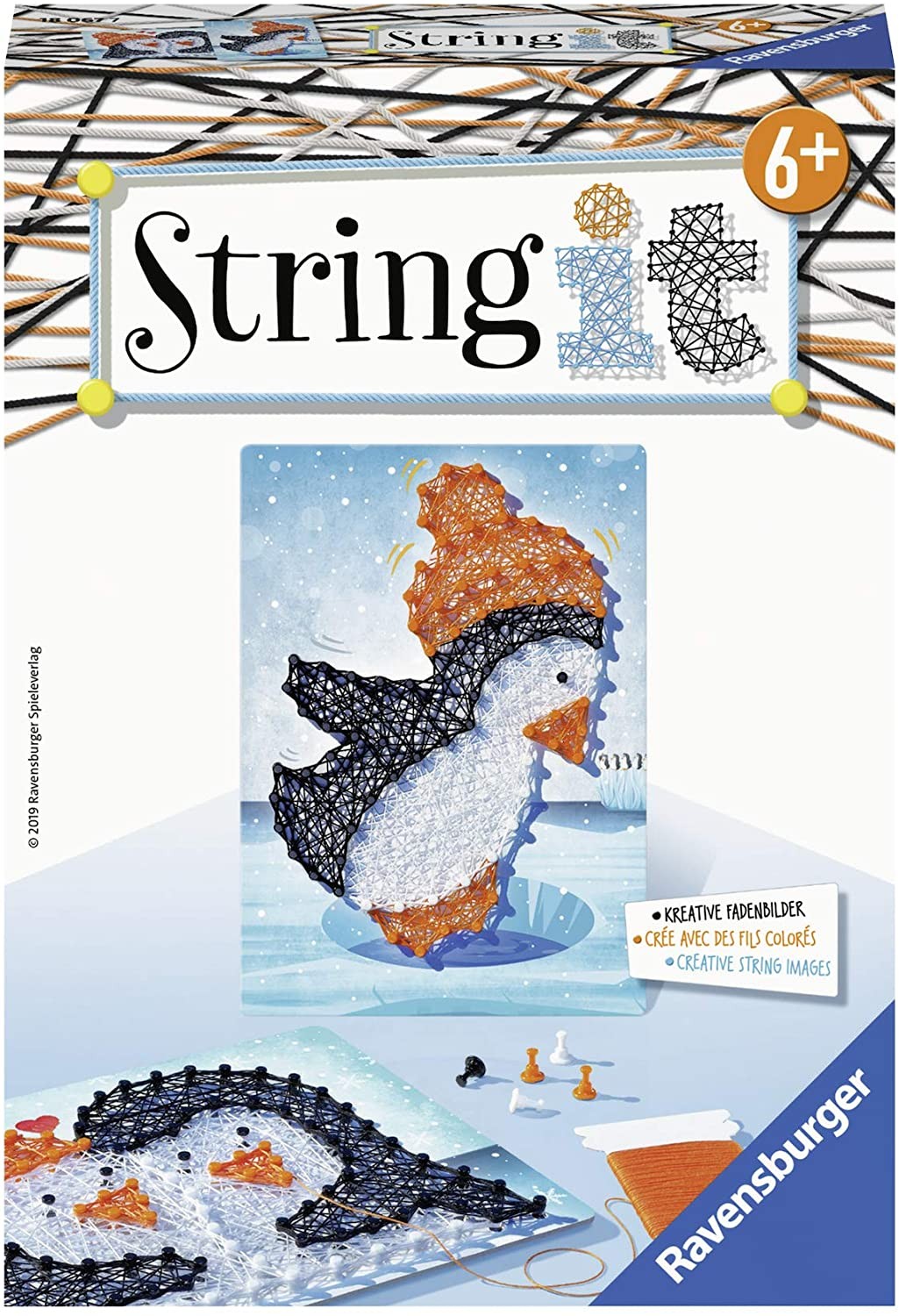 Ravensburger String It Mini Childrens Play Set, Penguins, -