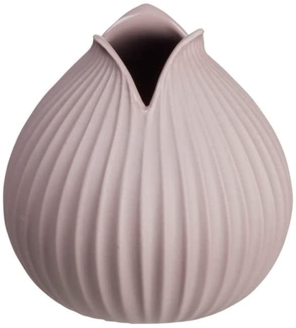 ASA 1360610 Yoko Vase Mauve Grooved Decoration 10.5 cm (Pack of 1)