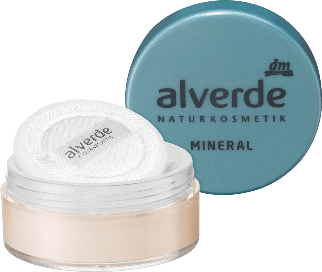 alverde NATURKOSMETIK Mineral Puder Porcelain 01, 10 G