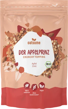 Oatsome Crunchy topping The Apple Prince, apple & cinnamon, 180 g