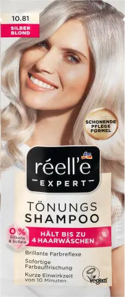 réell‘e EXPERT Tinting shampoo 10.81 silver blonde, 25 ml