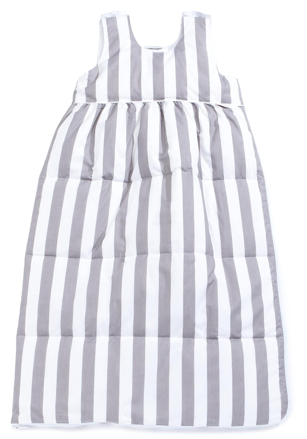 Tavolinchen 40/105-206-110 Sleeping Bag Down Material 90 cm Wide White/Grey Stripes