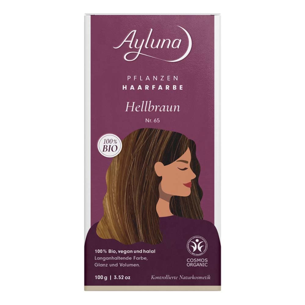 Ayluna Naturkosmetik Hair color - No.65 Light brown 100g
