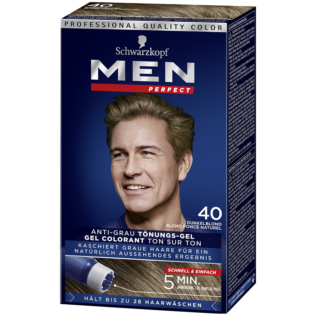 Men Perfect Anti-gray tint gel Level 2, No. 40 - Natural Dark Blond