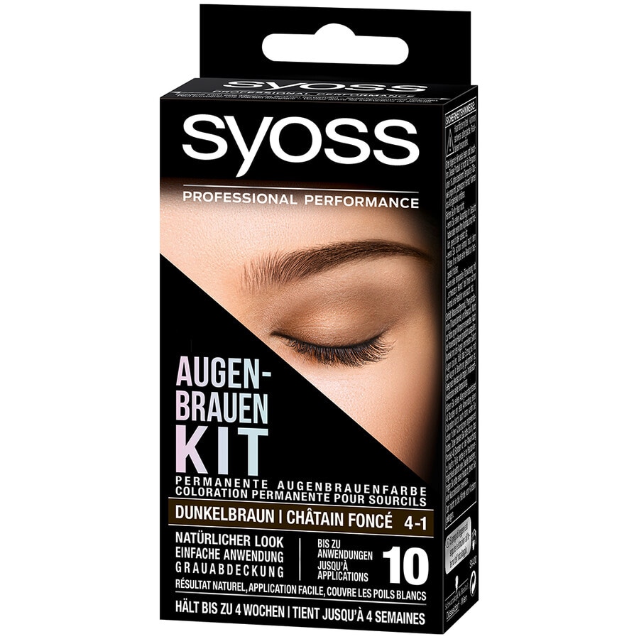 Syoss Eyebrow kit permanent eyebrow paint, No. 4-1 - Dark Brown