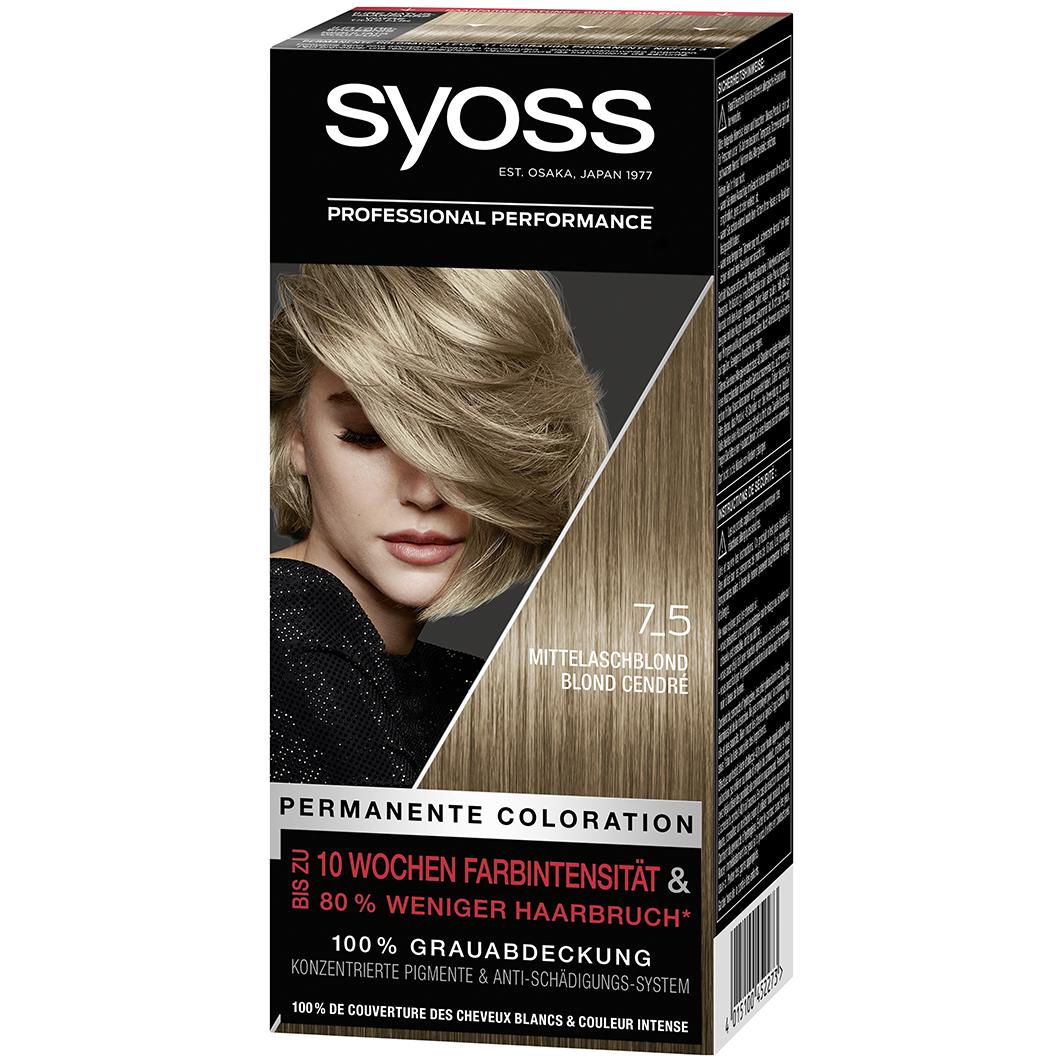 Syoss Coloration Level 3, No. 7_5 - Medium ash blond