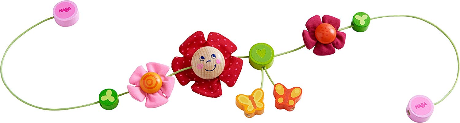 Haba 303822 Pram Chain Butterfly Friends – Baby Toy Stroller Pram Chain Wit