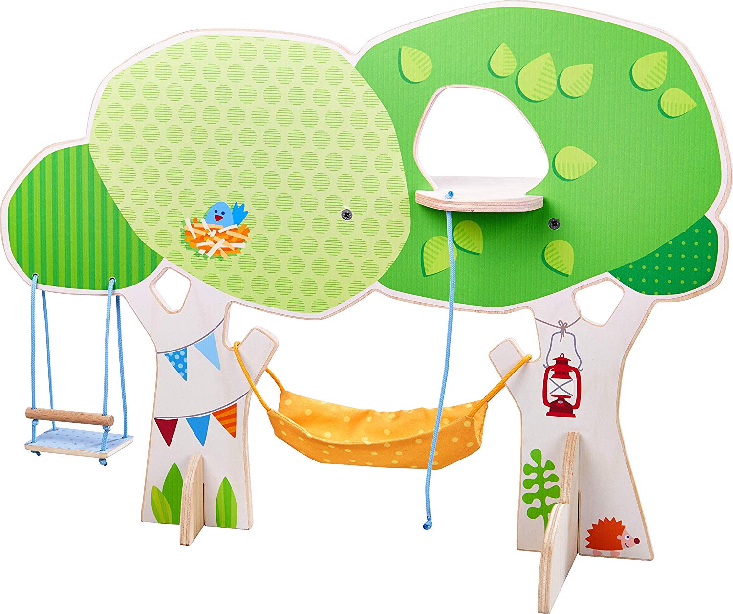 Little Friends Tree House With Swing Stick Ladder And Playing Platform Hamm