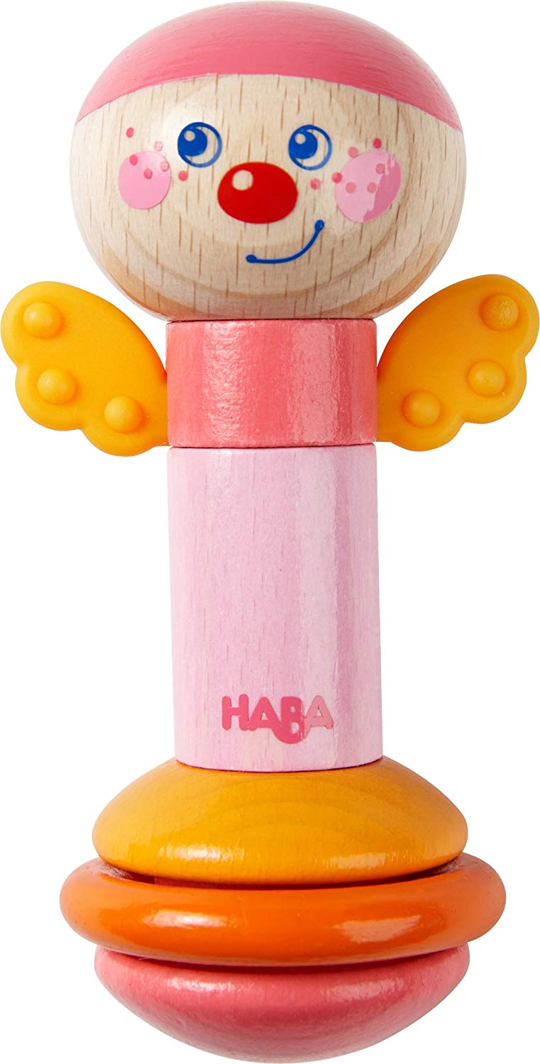 Haba 303938 Grasping Toy On A Stick Butterfly | Wooden Grasping Toy With Co