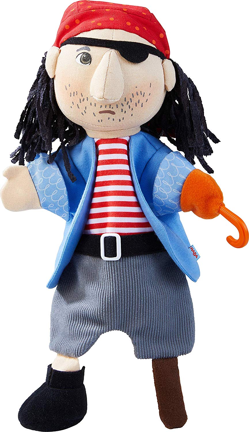 Haba 304254 Soft Pirate Hand Puppet For First Role Playing And Puppet Theat