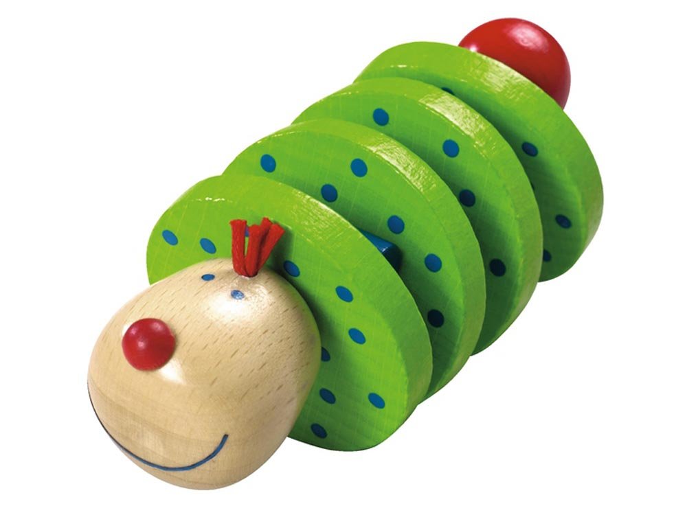 Haba Flapsi Wooden Rattle Clutching Toy