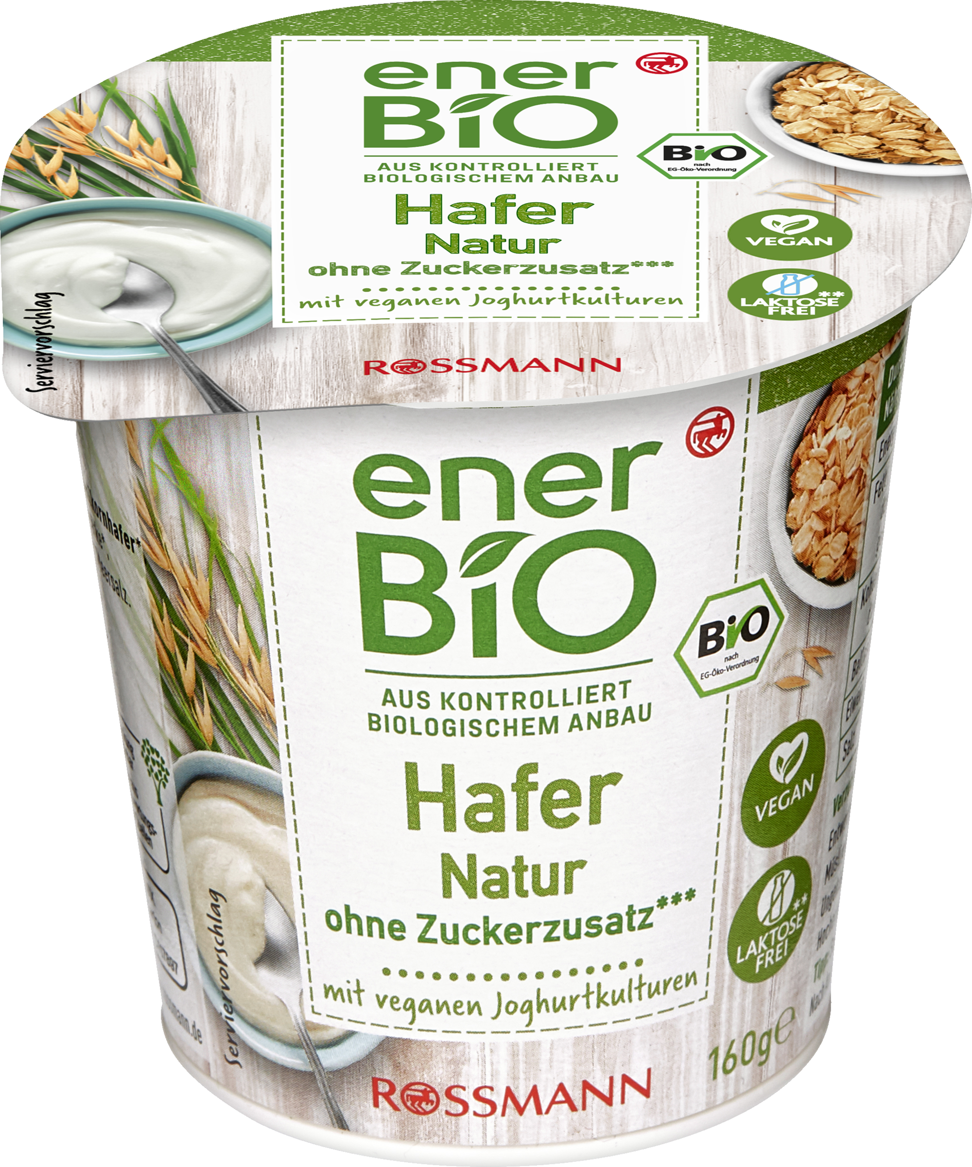 enerBiO Natural oats 160g