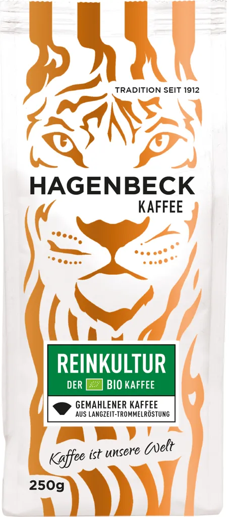 HAGENBECK - Coffee - Pure Culture - Roasted Coffee - Ground Coffee Beans - 250g - MILD - AROMATIC