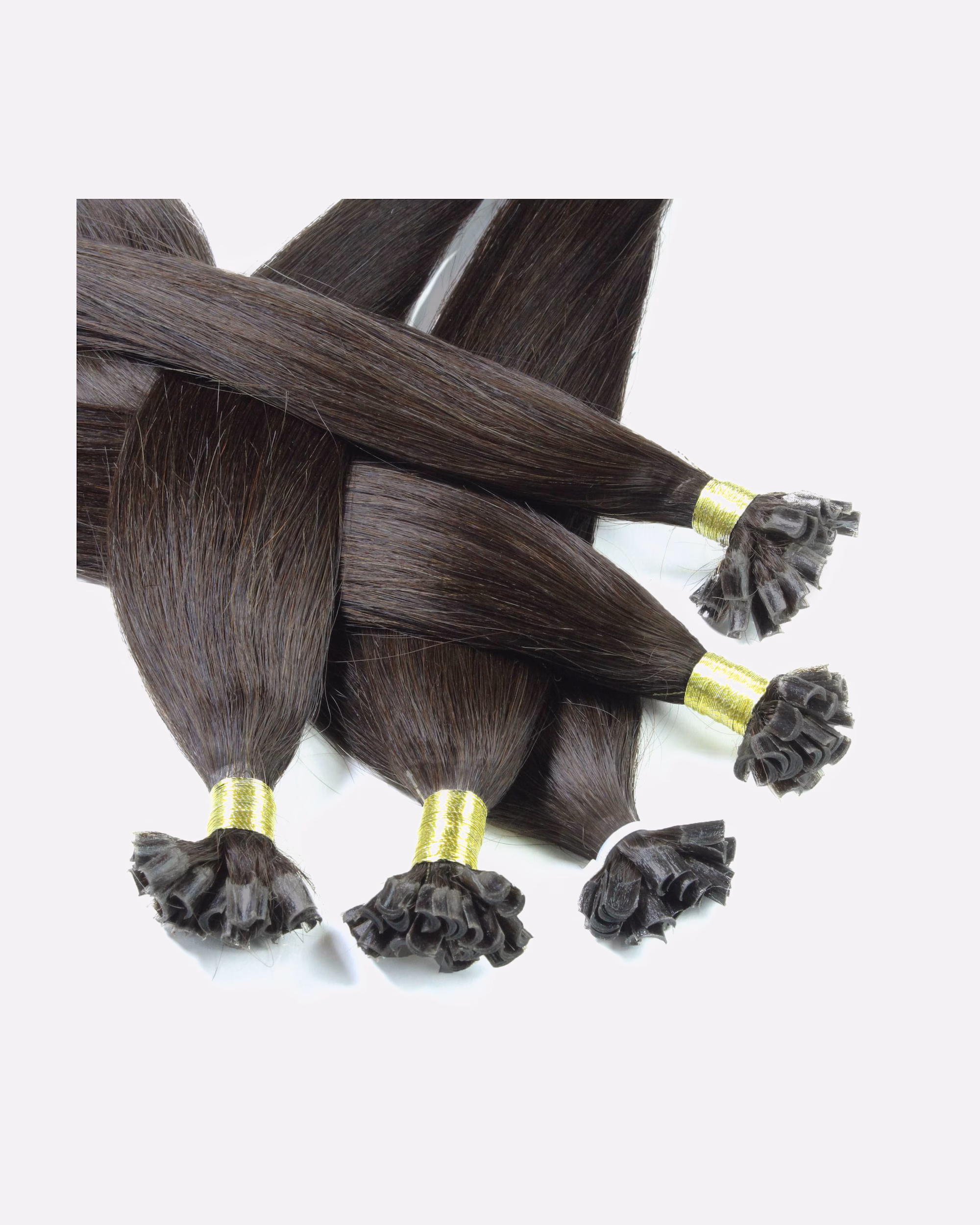 hair2heart Extensions Bonding Extensions Real Hair #5/0 Light Brown 1g