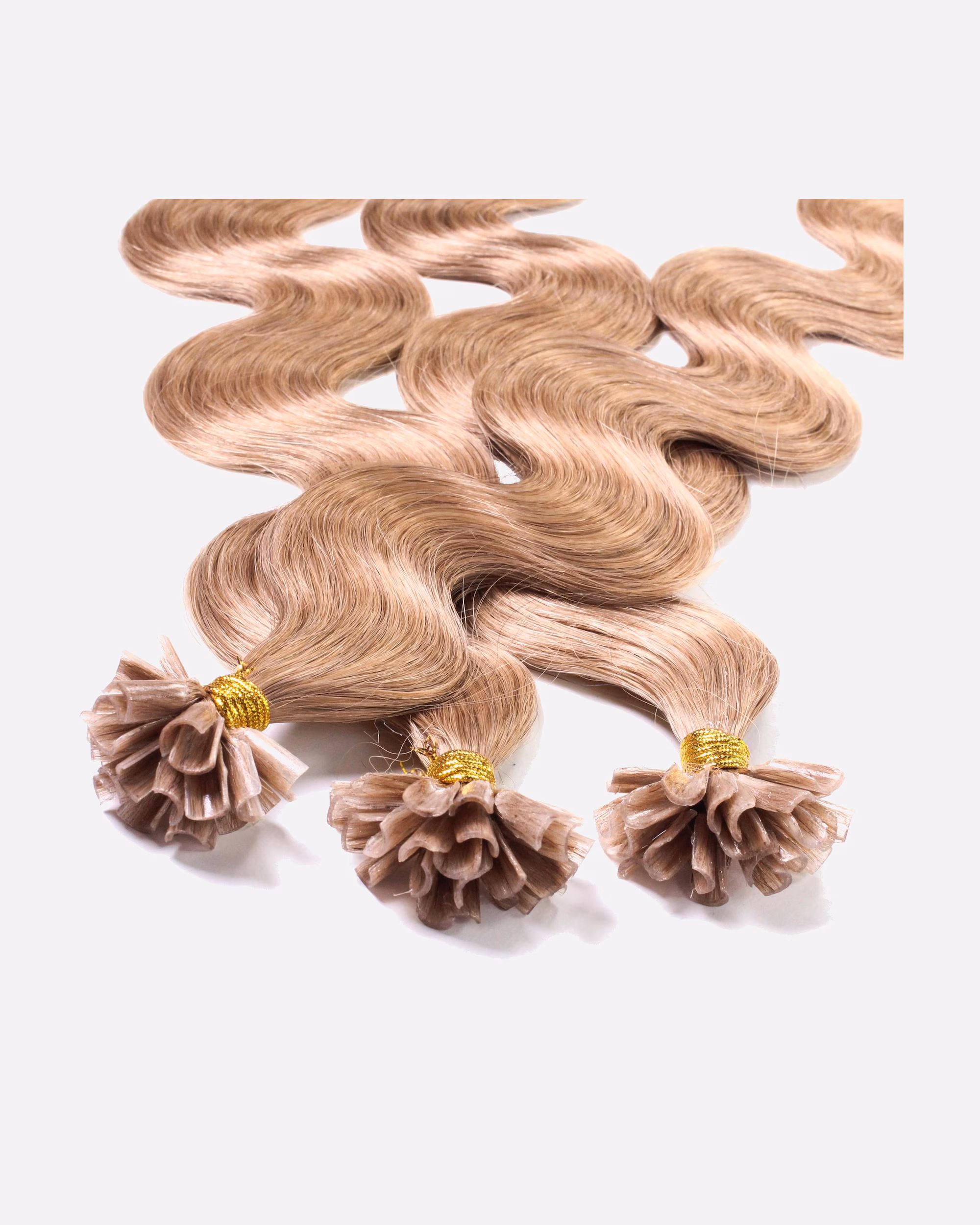 hair2heart Extensions Bonding Extensions Real Hair #8/01 Light Blonde Natural Ash 0.5g