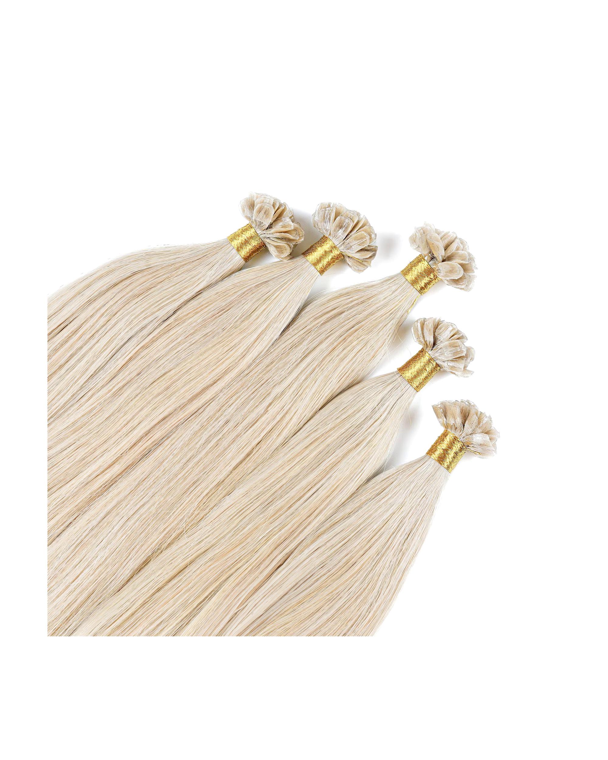 hair2heart Extensions Bonding Extensions Premium Real Hair #10/1 Light Blonde Ash 0.8g