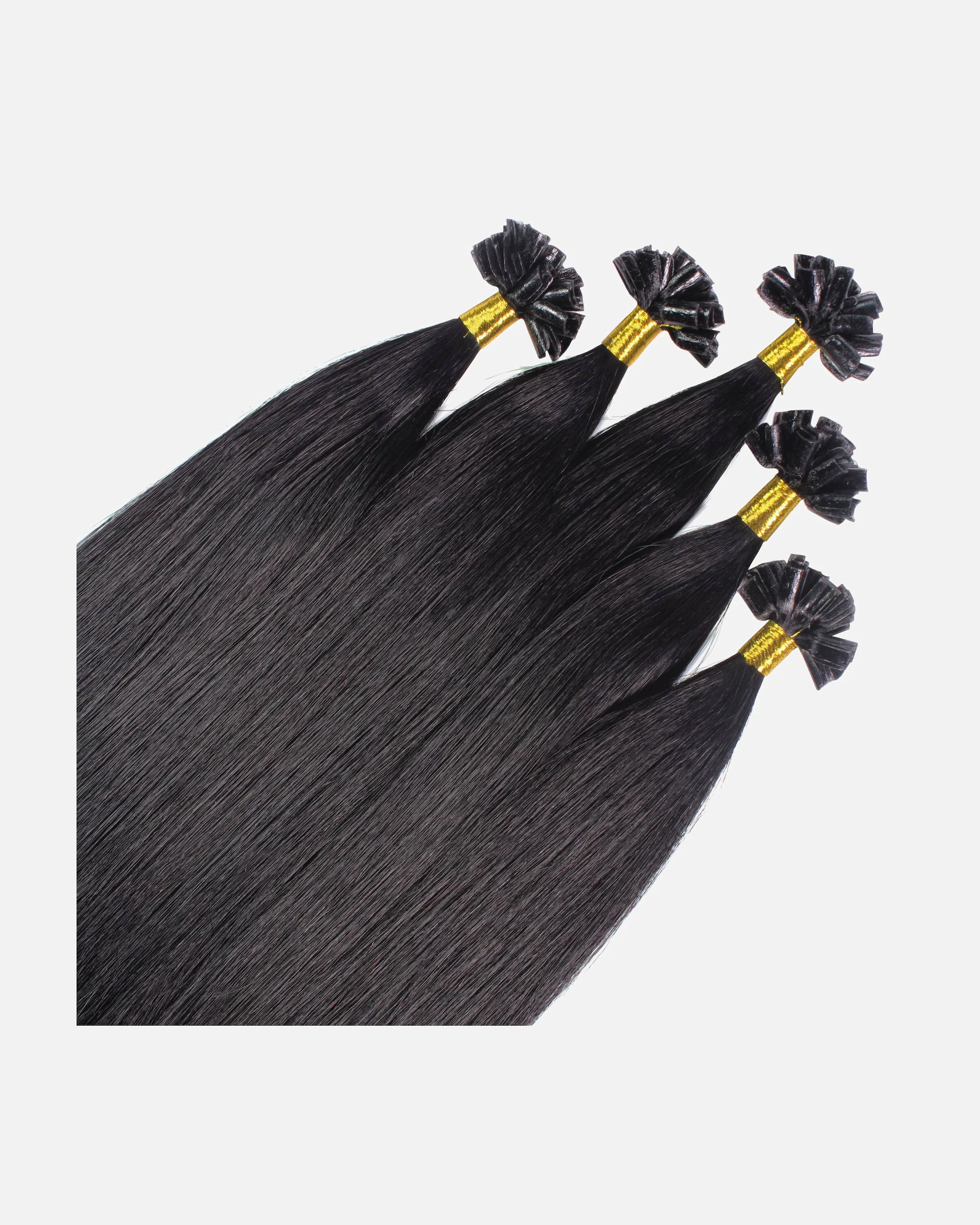 hair2heart Extensions Bonding Extensions Premium Real Hair #2/0 Black 0.8g