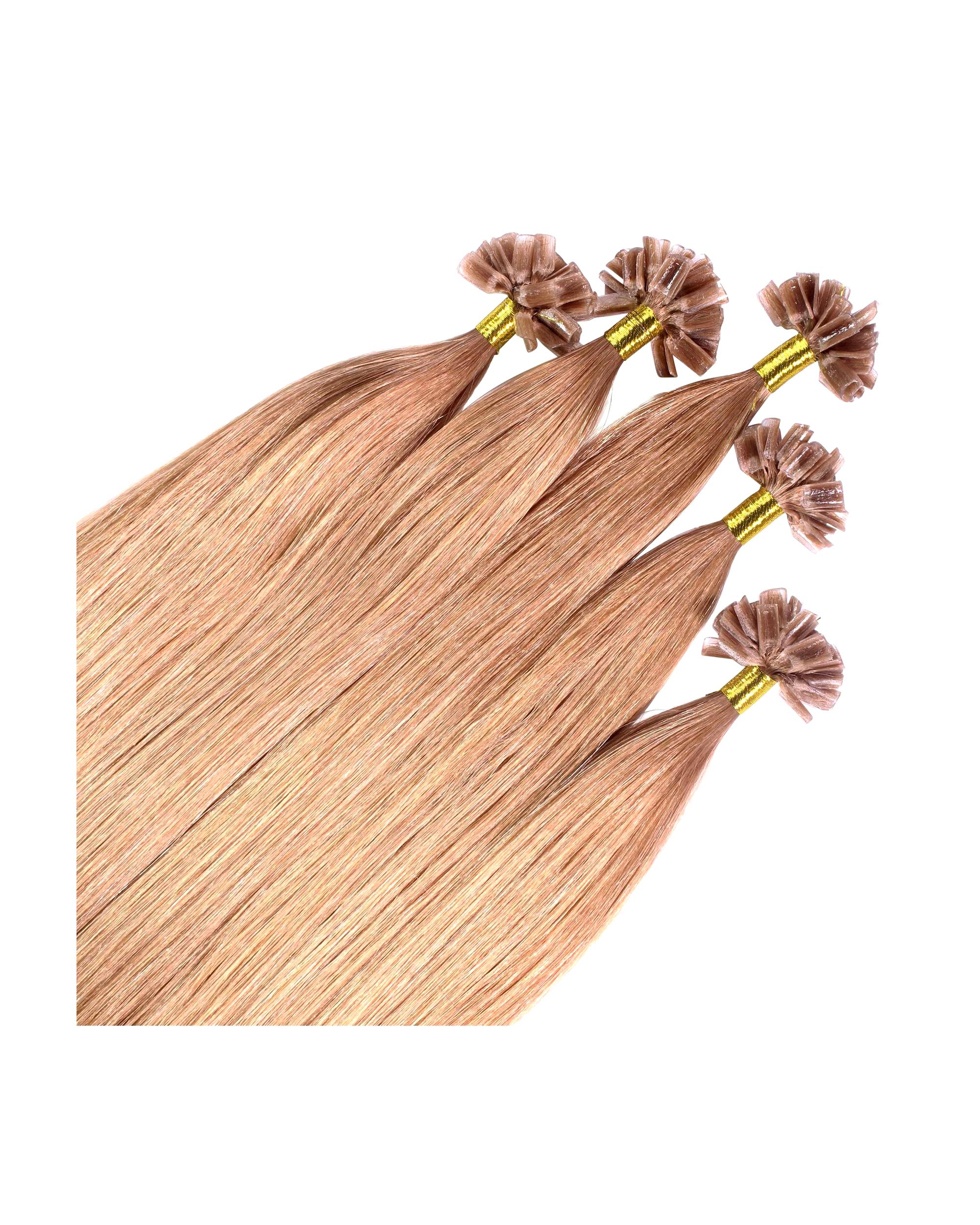 hair2heart Extensions Bonding Extensions Premium Real Hair #8/01 Light Blonde Natural Ash 0.8g