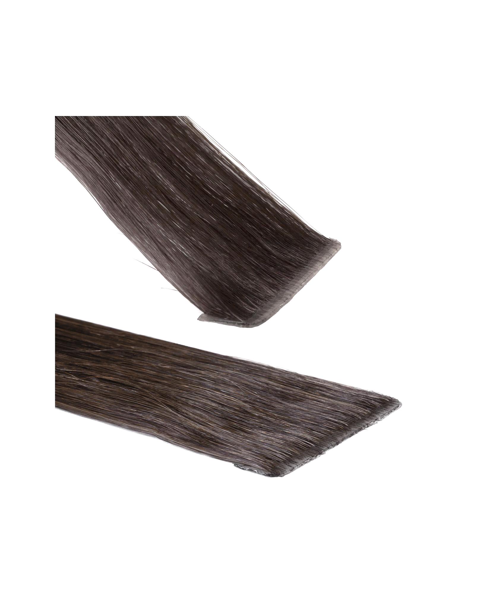 hair2heart Extensions Invisible Tape Extensions Premium Real Hair #6/0 Dark Blonde