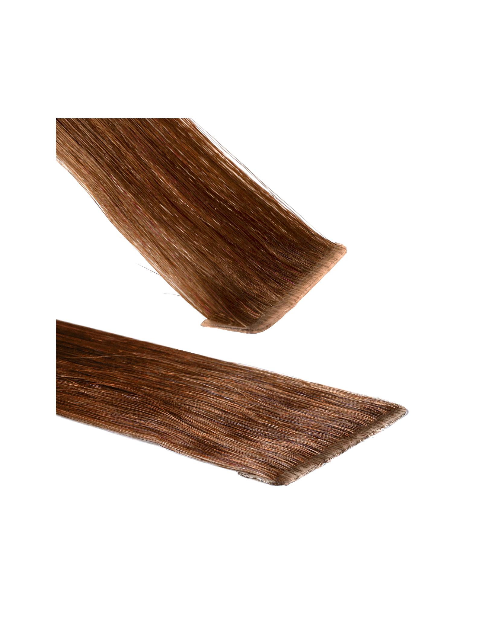 hair2heart Extensions Invisible Tape Extensions Premium Real Hair #8/03 Light Blonde Natural Gold