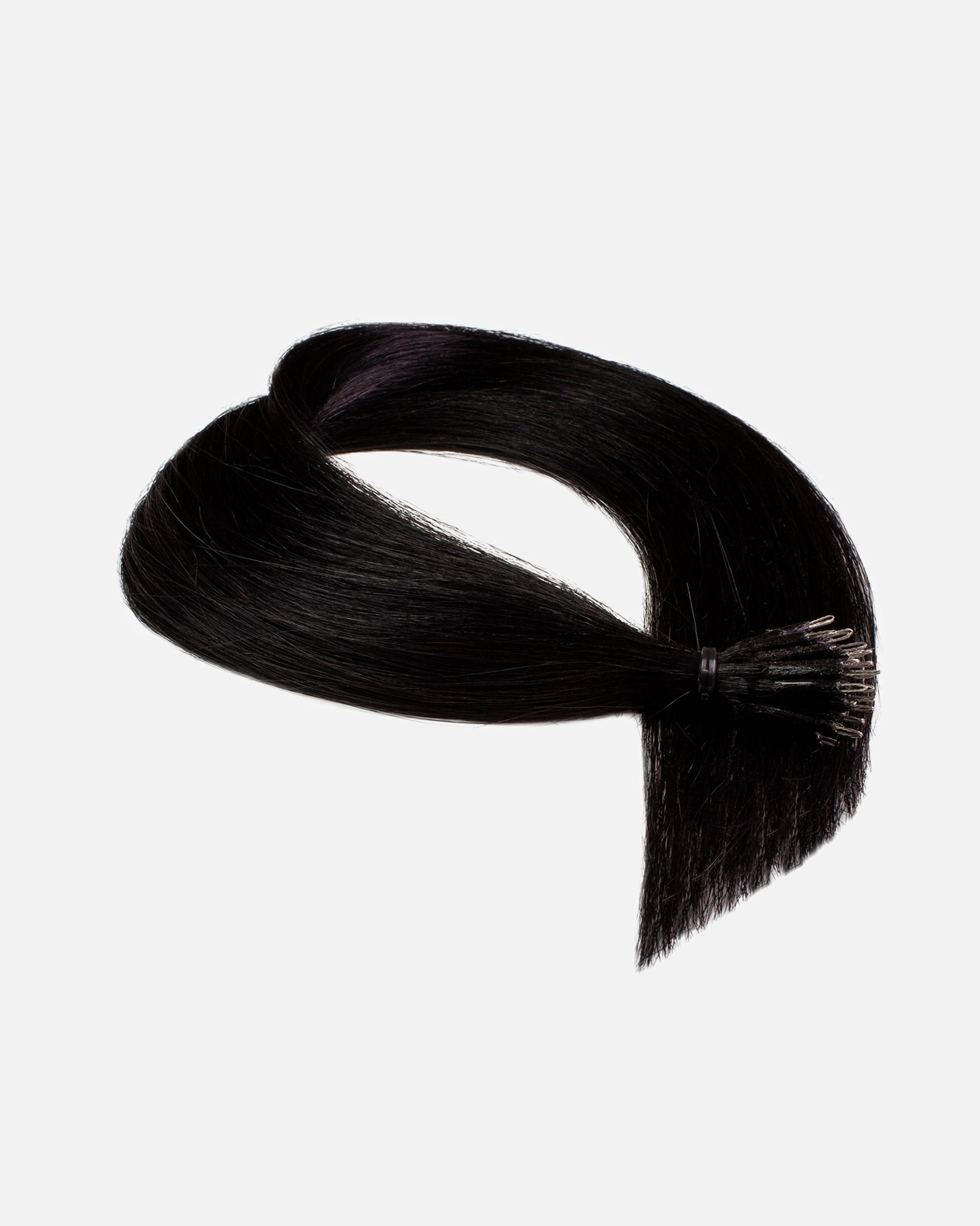 hair2heart Extensions Nanoring Extensions Premium Real Hair #2/0 Black 1g