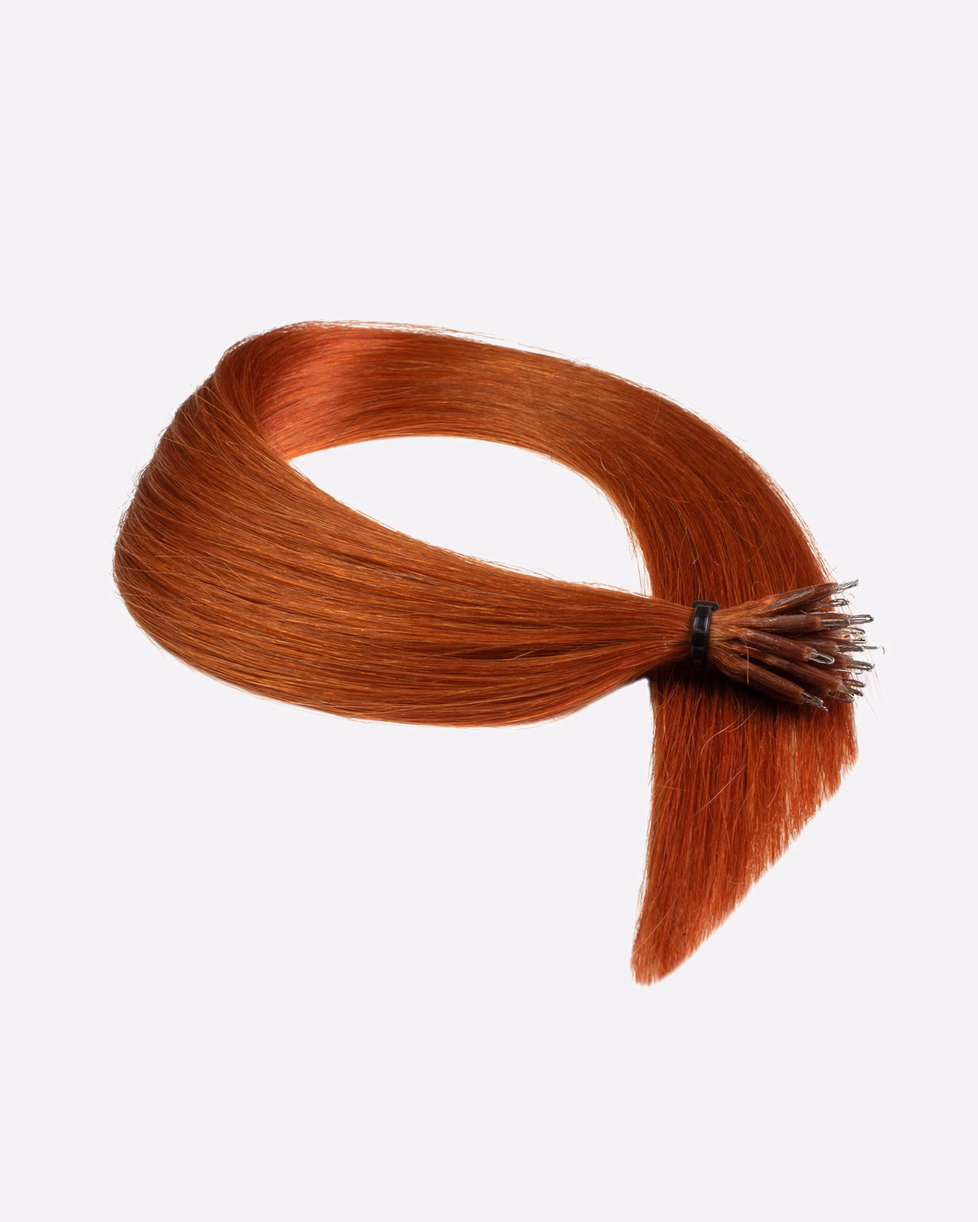 hair2heart Extensions Nanoring Extensions Premium Real Hair #8/43 Light Blonde Red-Gold 0.8g