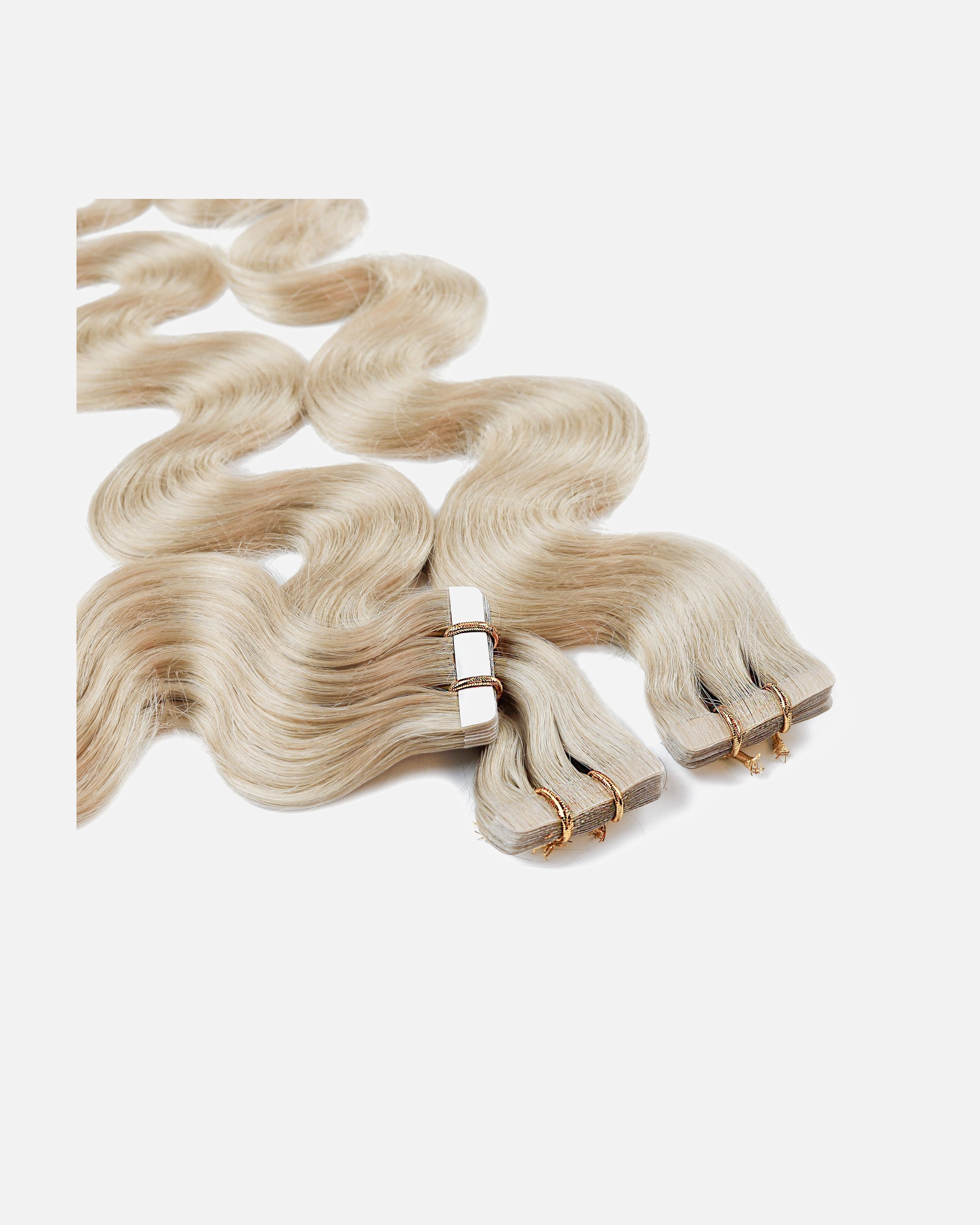 hair2heart Extensions Tape Extensions Real Hair #10/1 Light Light Blonde Ash