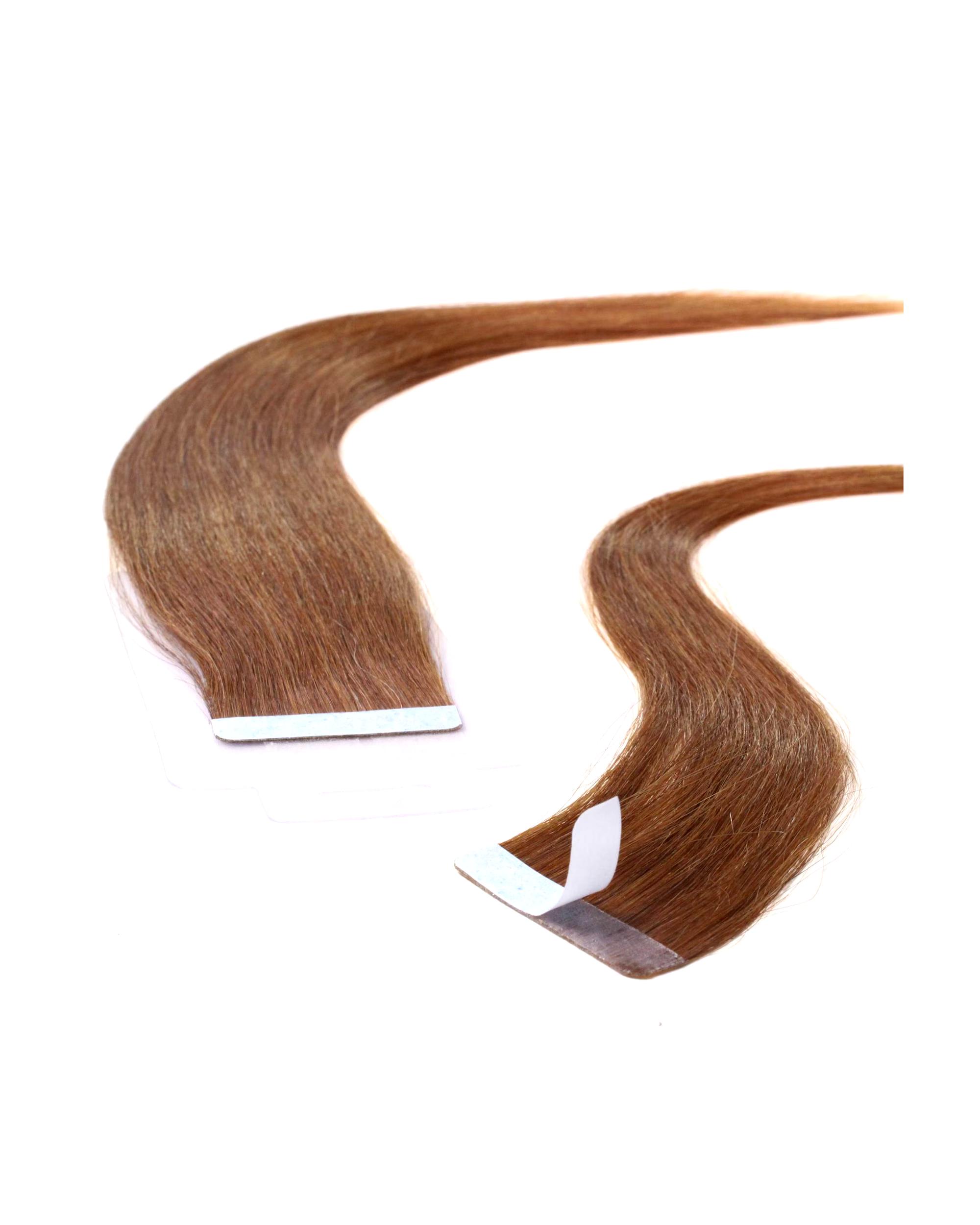 hair2heart Extensions Tape Extensions Real Hair #8/03 Light Blonde Natural Gold