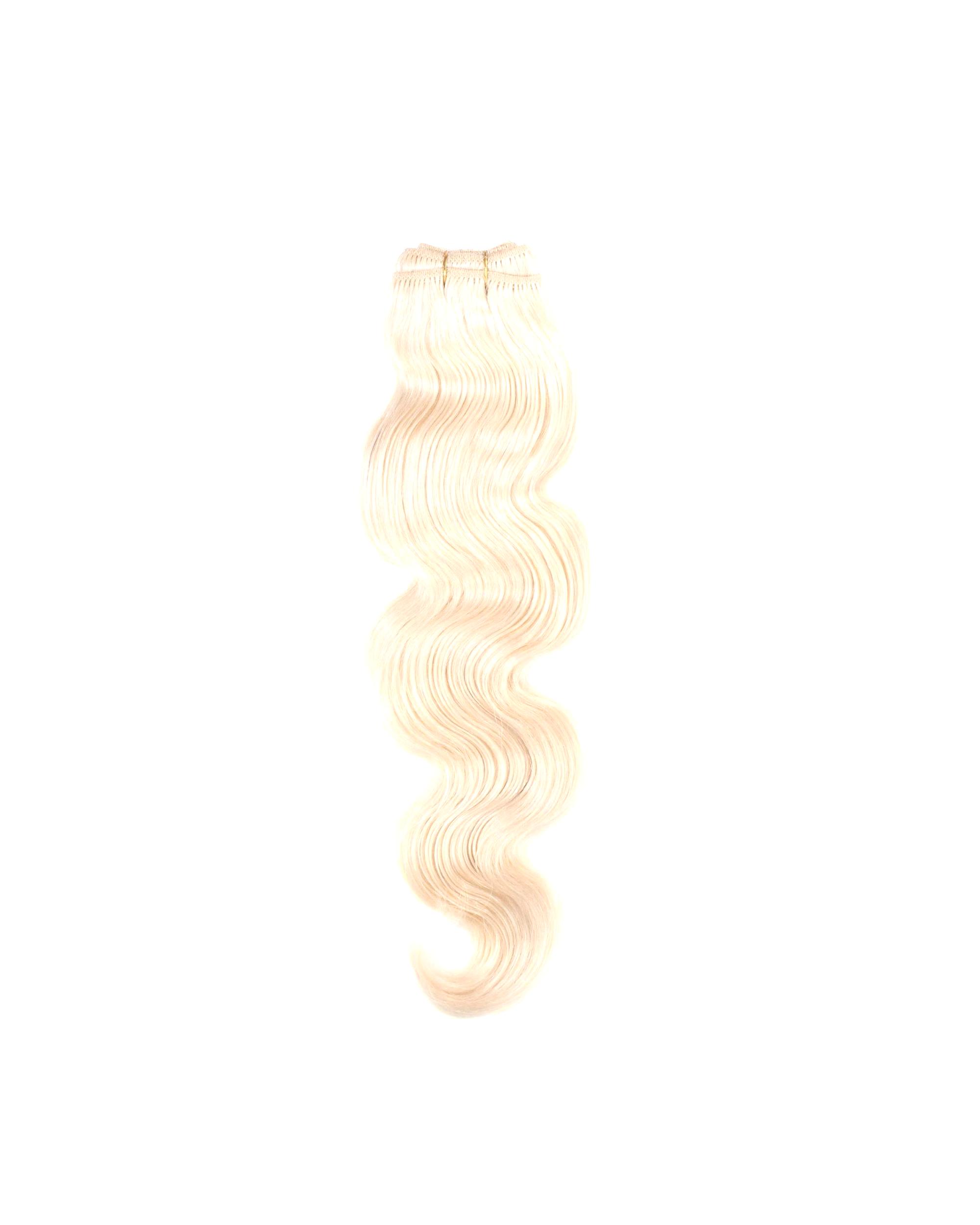 hair2heart Extensions Weft Extensions Real Hair #10/0 Light Light Blonde 100g