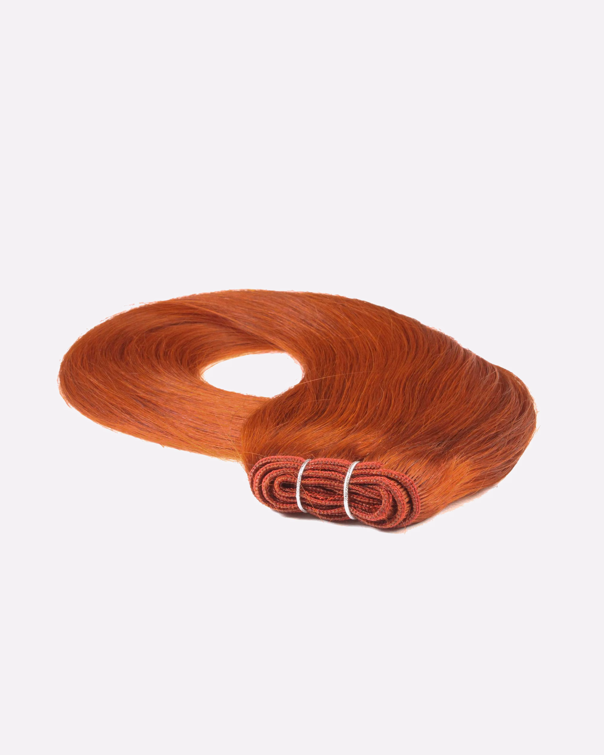 hair2heart Extensions Weft Extensions Real Hair #8/43 Light Blonde Red-Gold 100g