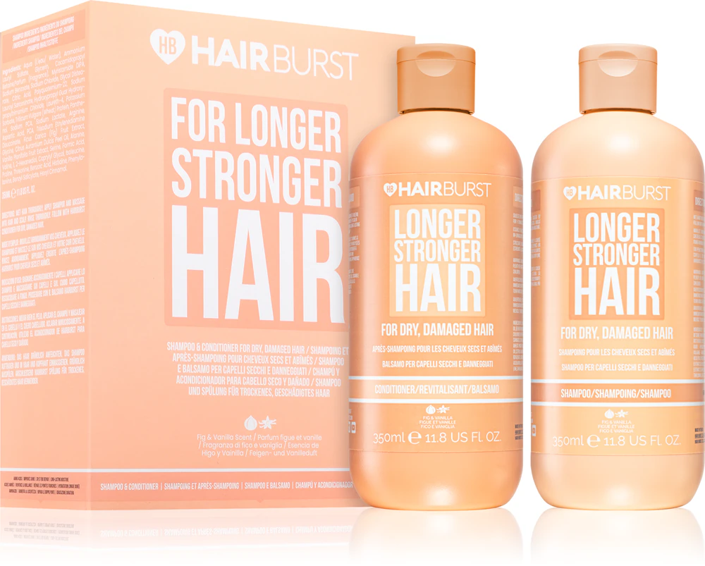 Hairburst Longer Stronger Hair Dry, Damaged Hair Set Gift set for dry and damaged hair